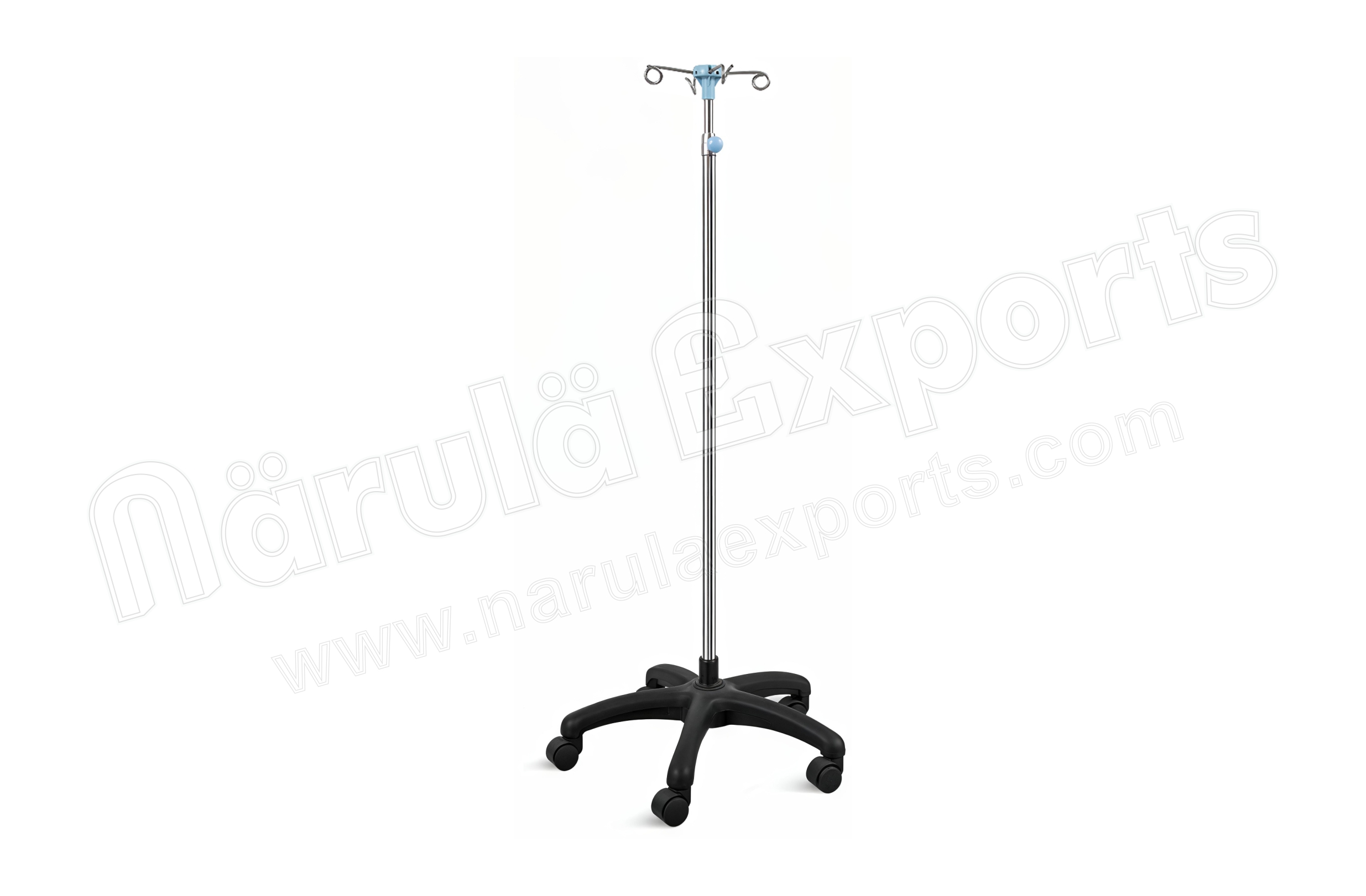 4-Collapsible Hook Molded Base IV Pole