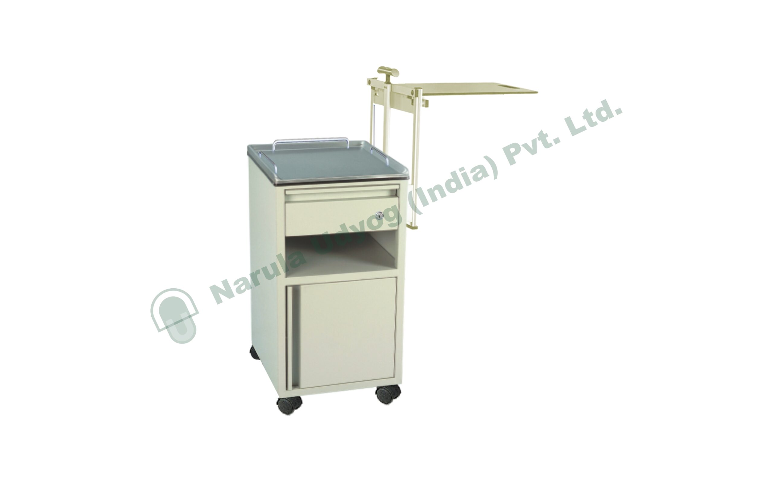 Bedside Locker With Overbed Table